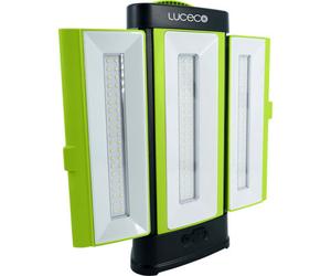 Luceco Three Panel Open Area 360 Degree And Foldable Rechargeable Work Light Ip54 Rated