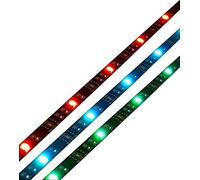 Luceco USB Powered TV LED Light Strip Kit 2 x 50cm, RGB, Black Strip