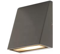 Luceco Wedge LED Wall Light Corrosion Resistant Grey Slate Finish LEXD3WDG3