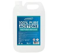 Lucemill 100% Pure Acetone | 5 Litre (5L) | Professional Nail Polish Remover for Acrylics, Gel & Glue | Salon Use | UK Made