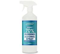 Lucemill 70% Rubbing alcohol | 1 litre | Super Strength IPA First Aid Antiseptic | 70% Isopropyl Alcohol | Clear Liquid | Comes with Trigger Spray