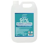 Lucemill 91% Rubbing alcohol | 5 Litre | Super Strength IPA Surface Sanitiser | 91% Isopropyl Alcohol | Clear Liquid