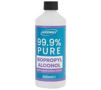 Lucemill 99.9% Isopropyl alcohol | 500ml | Super Strength IPA First Aid Antiseptic | 99.9% Isopropyl Alcohol | Clear Liquid