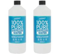 Lucemill Distilled Water | 2 x 1 Litre | Distilled Water for CPAP Machines, Irons, Cleaning Machines and More | Made in the UK