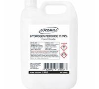Lucemill Hydrogen Peroxide 11.99% Food Grade I 5 Litre I Liquid Hydrogen Peroxide Food Grade I Unstabilised I Eco Friendly I Additive Free