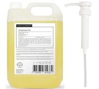 Lucemill Organic Grapeseed Oil I 5 Litre I 100% Pure & Natural Moisturiser for Skin & Hair I Perfect Massage Oil & Aromatherapy Oil I Comes with Pump Dispenser