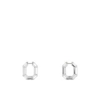 Lucent Hoop Earrings, female, Swarovski, Earrings, Gray, ONE SIZE, Accessories ONE SIZE