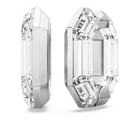 Lucent Hoop Earrings - female - Swarovski - Earrings - White - ONE SIZE - Accessories ONE SIZE