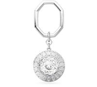 Swarovski Round Keychain 5669119 - Woman - Stainless Steel Silver