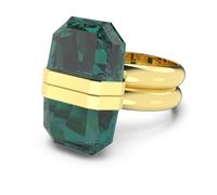 Lucent ring, Magnetic closure, Green, Gold-tone plated