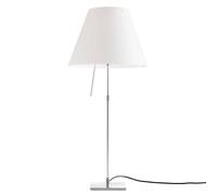 Luceplan Costanza table lamp aluminium white with diffuser