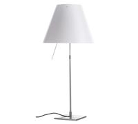 Luceplan Costanza table lamp aluminium white with diffuser