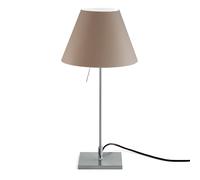 Luceplan Costanzina table lamp alu, nougat brown