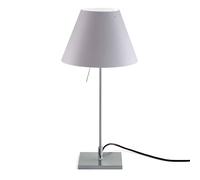 Luceplan Costanzina table lamp aluminium, fog white