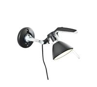 Luceplan - Fortebraccio Spot 60w E14 Wall Lamp, Black - Black