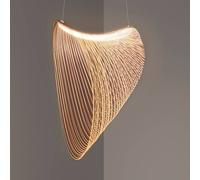 Luceplan Illan LED wooden pendant lamp, dimmable, Ø 100 cm