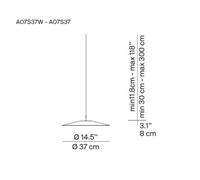 Luceplan Koinè LED pendant light 927 Ø37cm black