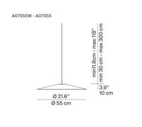 Luceplan Koinè LED pendant light 927 Ø55cm blue