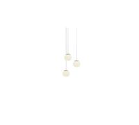 Luceplan Lita Multiple Pendant Ø14 Opal & Ash