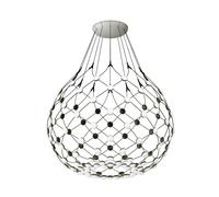 Luceplan - Mesh Wireless Suspension, Ø80 cm / 1m - Black