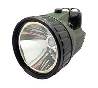 luceQuadra Extreme LED Flashlight Waterproof IP44 LED 10W E018 CFG, Black/Green