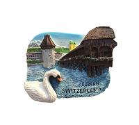 Lucerne Switzerland 3D Refrigerator Magnet Resin Travel Souvenirs,Handmade Home & Kitchen Decoration Lucerne Fridge Magnet Collection Gift