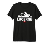 Lucerne Switzerland Attraction Swiss Flag Premium T-Shirt