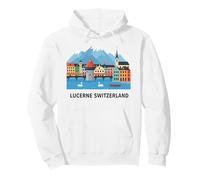 Lucerne Switzerland Scenic View Travel Souvenir Pullover Hoodie