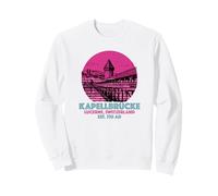 lucerne switzerland Skyline Souvenir Bridge Chapel Men Women Sweatshirt