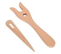 Lucet Fork - Wood, Knitting Tool, Ergonomic Handheld Design | Easy Cord Braiding & Lace Making Crafting Solution, Knitting Fork Kit for Knittinğ, Crochet, DIY Crafts, Cord Making, Braiding