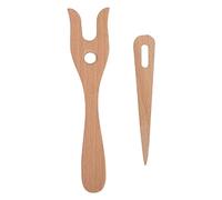 Lucet Wooden Needle Set with Big Eye, Grip Crochet Knitting, Knitting Accessories, Braiding Tool, Sewing, Lucet Braiding Fork, Crochet Hooks, Knitting Fork Set, Woven Needles, Set for Knitting