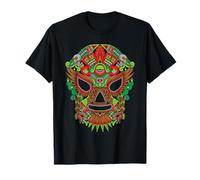 Lucha Libre Aztec Mask Mexican Pride Wrestling Luchador T-Shirt