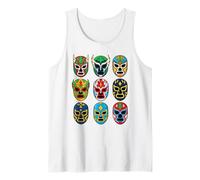 Lucha Libre Mexican Wrestling Luchador Masks Tank Top