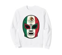 Lucha Libre Mexican Wrestling Luchador Mexican Flag Mask Sweatshirt