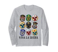 Lucha Libre Mexican Wrestling Luchador Viva La Lucha Long Sleeve T-Shirt