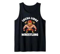 Lucha Libre Wrestling Cartoon Wrestler Mexican Mask Fan Tank Top