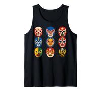 Lucha Libre Wrestling Masks Funny Mexican Wrestler Gifts Tank Top