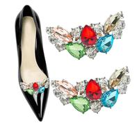 luchike 1 Pair Rhinestone Shoe Clips Anti-Fall Shoe Accessories, Style 8