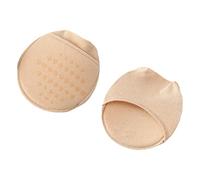 luchike 5 Pair Toe Topper Half Socks Seamless Toe Topper Liner Socks with Sponge Cushion No Show Socks for High Heels Sandals Flats Flesh Colour