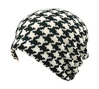 luchike Knit Beanie Hats Christmas Knit Hats Camo Houndstooth Graffiti Lips Print Slouchy Beanie Chemo Cap Confinement Hat Sun Hat Style 7