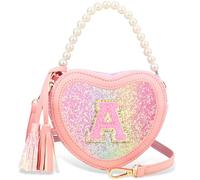 Luchike Toddler Girl Gifts for Kids Purse - Girls Heart Purse Girls Crossbody Bag Toddler Purse for Birthday Gift, Pink, A