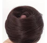 LUCHISIR Luchisir Fluffy Bun Styler - European High-end Women's Scrunchie, Faux Wig Scrunchie for Fine Soft Hair Blonde Hair Clip for Women 13 Hair Color Options (20g)(深棕)