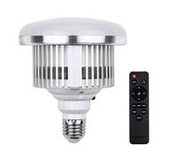 LUCHONG 85W LED Light Bulb 3000K-6500K Photography Lamp Bulb Energy-saving Adjustable Brightness E27 Mount with Remote Control for Photography Studio Home Warehouse Office Hotel, White