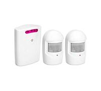 LUCHONG Multifunctional Wireless Driveway Alarm IR Motion Sensor Alarm Doorbell 1 Receiver 2 Transmitters for Home Outdoor Use