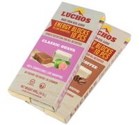 LUCHOS Natural Energy Bars Blocks for Running, Hiking, Cycling, Sports Nutrition, Healthy Snacks, High Carb, Protein, Vegan and Gluten Free, Guava and Coffee, 2x400g