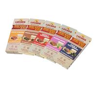 LUCHOS Natural Energy Bars Blocks for Running, Hiking, Cycling, Sports Nutrition, Healthy Snacks, High Carb, Protein, Vegan and Gluten Free, Guava Variety, 5 x 10 Pieces