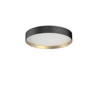 LUCIA 45 Wall/Ceiling Lamp Black/Gold, 26W, 2700K