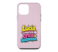 Lucía no llega tarde, crea suspense humor frase divertida Case for iPhone 12 mini