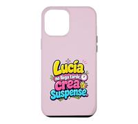 Lucía no llega tarde, crea suspense humor frase divertida Case for iPhone 12 Pro Max