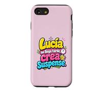 Lucía no llega tarde, crea suspense humor frase divertida Case for iPhone SE (2020) / 7/8